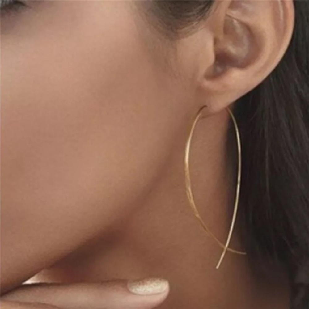 ⚜️𝟯𝟬%𝗢𝗙𝗙 𝗯𝘂𝗻𝗱𝗹𝗲𝘀 𝟯+⚜️ NEW Large Fish Minimalist Drop Earrings